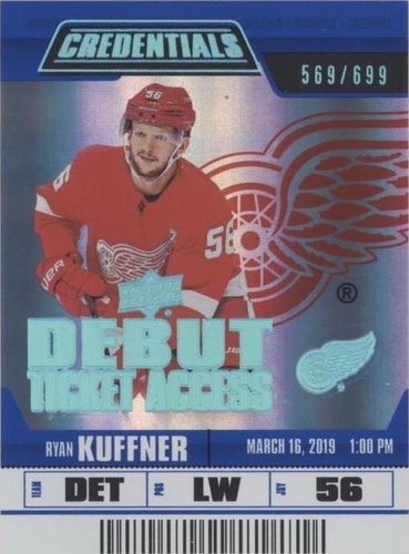 2019-20 Upper Deck Credentials - Ryan Kuffner #99
