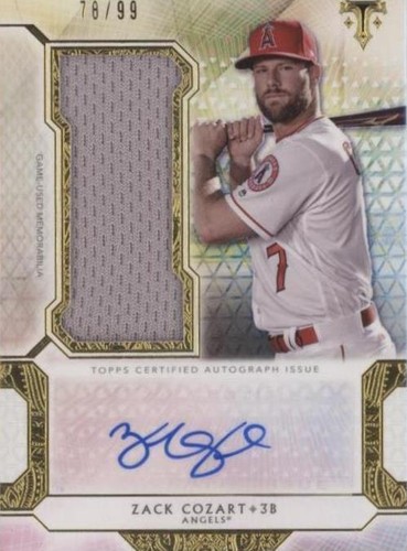 2018 Topps Triple Threads - Zack Cozart #UAJR-ZC