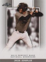 2019 Leaf Perfect Game National Showcase - Jacob Gonzalez #268