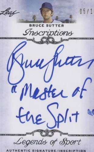 2012 Leaf Legends of Sport - Bruce Sutter #I-BS1