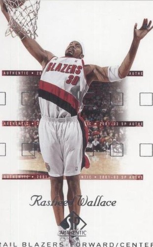 2001-02 SP Authentic - Rasheed Wallace #70