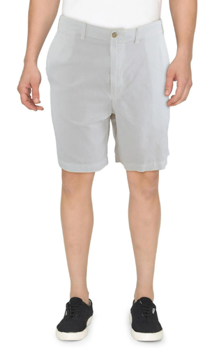 Мужские льняно-хлопковые шорты Polo Ralph Lauren прямого кроя длиной 8 дюймов, белые, 32