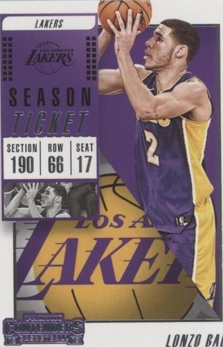 2018-19 Panini Contenders - Lonzo Ball #20