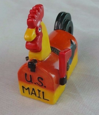 collectors ceramic us mail mailbox pill box with letter