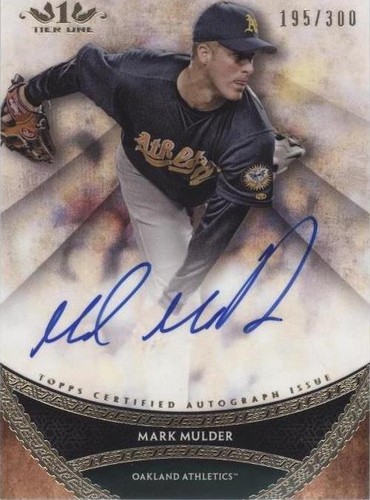 2017 Topps Tier One - Mark Mulder #PPA-MML