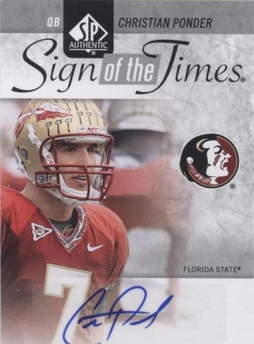 2011 SP Authentic Christian Ponder #ST-CP