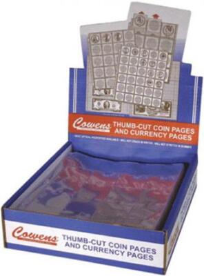 2X2 Coin Album Pages Cowens 20 Pocket 10 New Vinyl Sheets High Quality Free Ship