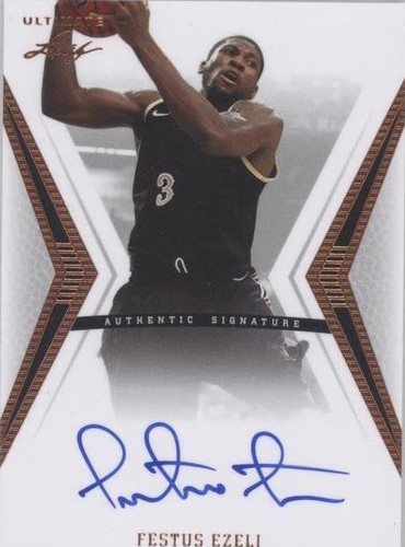 2012 Leaf Ultimate - Festus Ezeli #BA-FE1