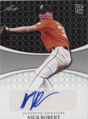 2022 Leaf Perfect Game National Showcase - Nick Robert #BA-NR1