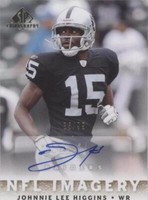 2007 SP Chirography Johnnie Lee Higgins #NFLI-HI
