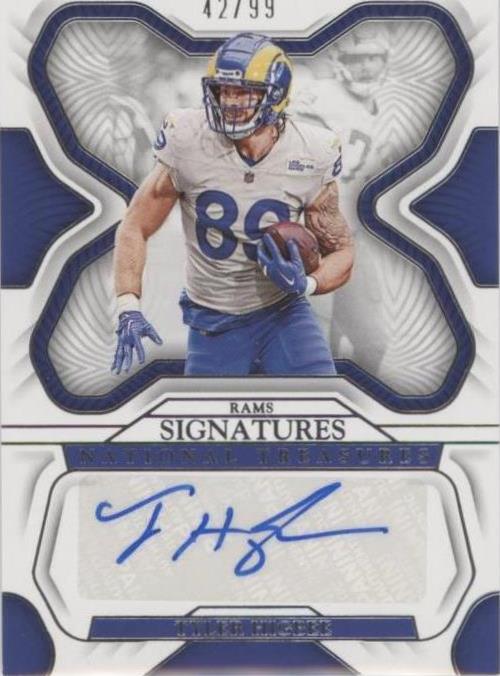2022 Panini National Treasures Tyler Higbee #SIG-THI