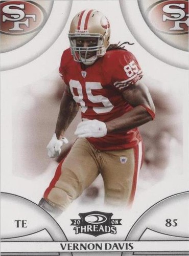 2008 Donruss Threads Vernon Davis #126
