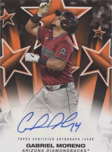 Topps finest ガブリエル・モレノ 直筆サイン auto Dバックス 2023 Topps Finest Flashbacks #74 Gabriel Moreno Arizona