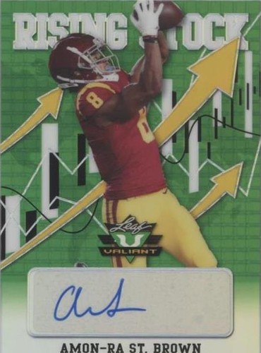 2021 Leaf Valiant Amon-Ra St. Brown #RS-ARS
