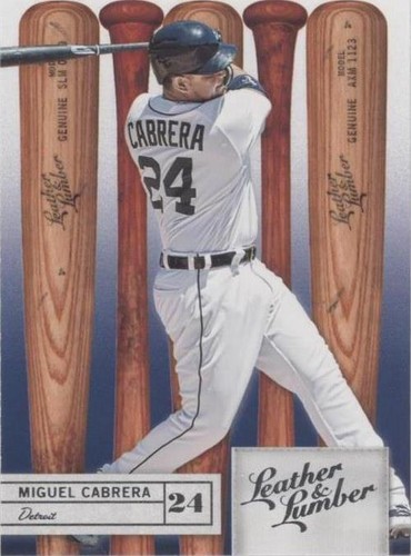 2019 Panini Leather & Lumber - Miguel Cabrera #56