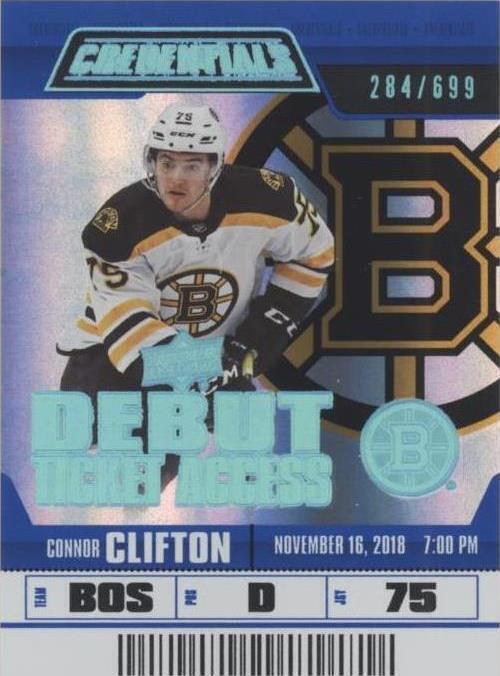 2019-20 Upper Deck Credentials - Connor Clifton #123