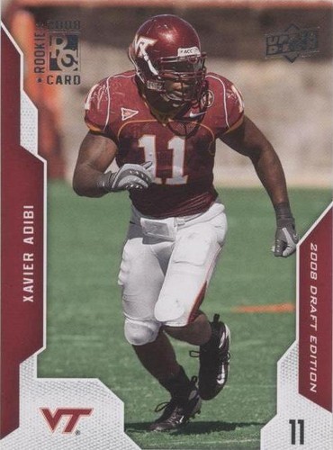 2008 Upper Deck Draft Edition Xavier Adibi #100