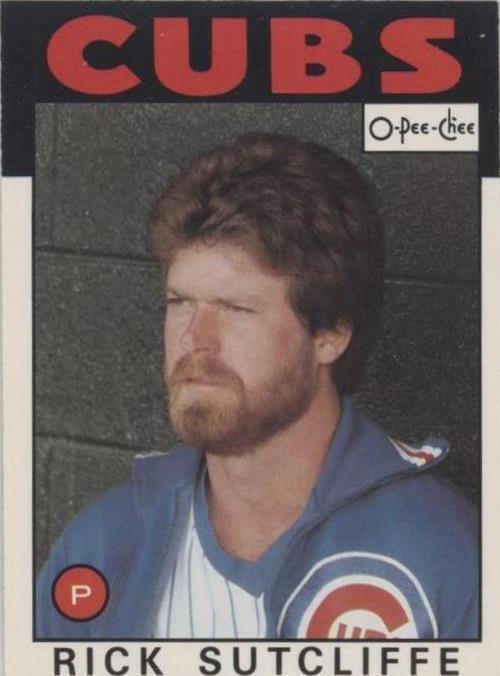 1986 O-Pee-Chee - Rick Sutcliffe #330