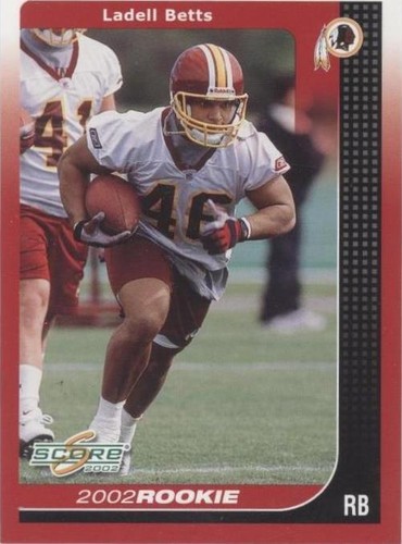 2002 Score Ladell Betts #274