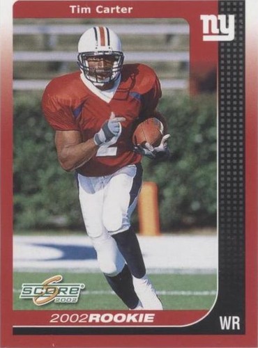 2002 Score Tim Carter #288