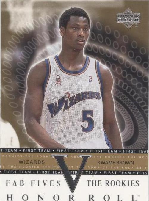 Rollo de honor de cubierta superior 2001-02 - Kwame Brown #F5-R5