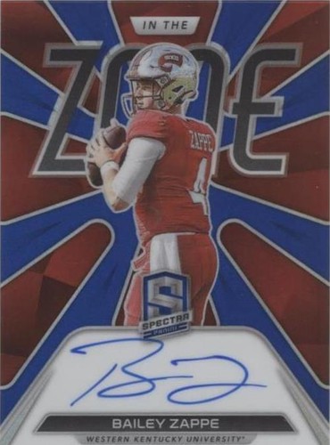 2022 Panini Chronicles Draft Picks Bailey Zappe #Z-BZA