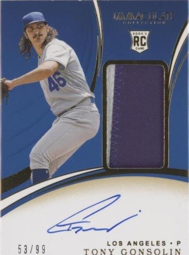 2020 Panini Immaculate Collection - Tony Gonsolin #135