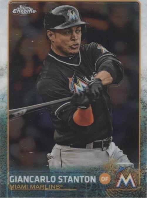 Topps Giancarlo Stanton Baseball 2015 Season Sports Trading Cards