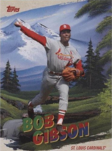 2023 Topps X Bob Ross The Joy of Baseball - Bob Gibson #PC-10