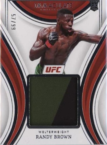 2023 Panini Immaculate Collection UFC - Randy Brown #RM-RBR