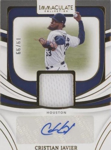 2022 Panini Immaculate Collection - Cristian Javier #IMS-CJ