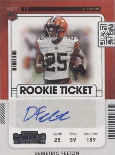2021 Panini Contenders Demetric Felton #243
