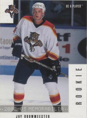 2002-03 In the Game Be A Player Memorabilia - Jay Bouwmeester #274
