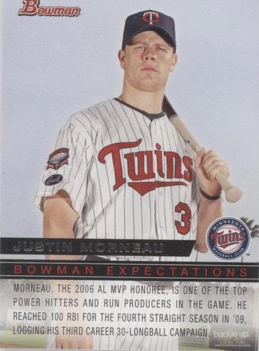 2010 Bowman - Chris Parmelee Justin Morneau #BE49