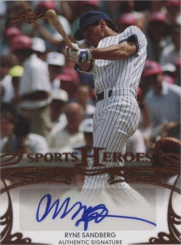 2013 Leaf Sports Heroes - Ryne Sandberg #BA-RS2