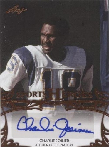 2013 Leaf Sports Heroes Charlie Joiner #BA-CJ1