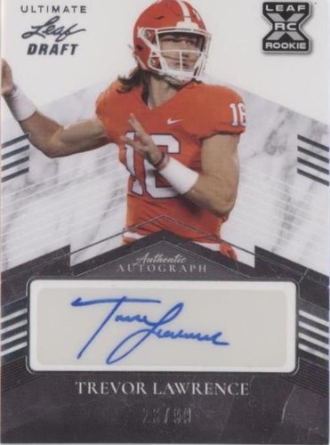 2021 Leaf Ultimate Draft Trevor Lawrence #BA-TL1