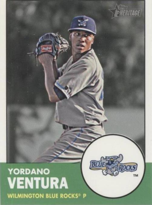 2012 Topps Heritage издание Minor League - Йордано Вентура No106