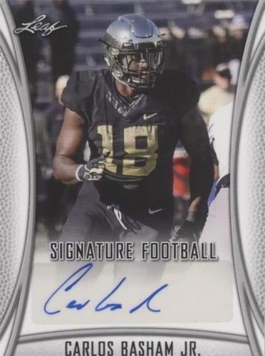2021 Leaf Signature Carlos Basham Jr. #BA-CBJ