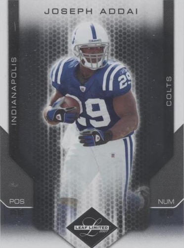 2007 Leaf Limited Joseph Addai #45