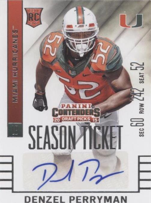 2015 Panini Contenders Draft Picks Denzel Perryman #173