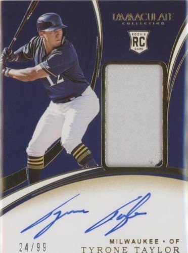 2020 Panini Immaculate Collection - Tyrone Taylor #110