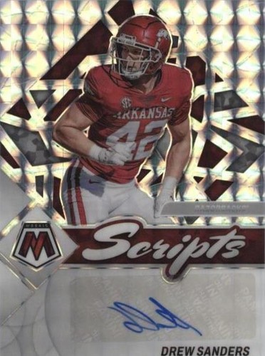2023 Panini Mosaic Draft Picks Drew Sanders #SM-DSA