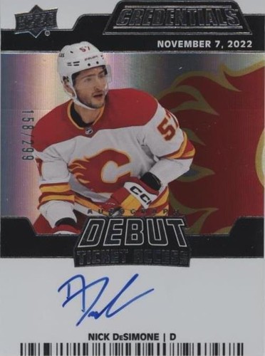 2022-23 Upper Deck Credentials - Nick Desimone #DTAA-DE