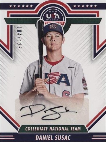 2022 Panini USA Baseball Stars & Stripes - Daniel Susac #CNTS-DS