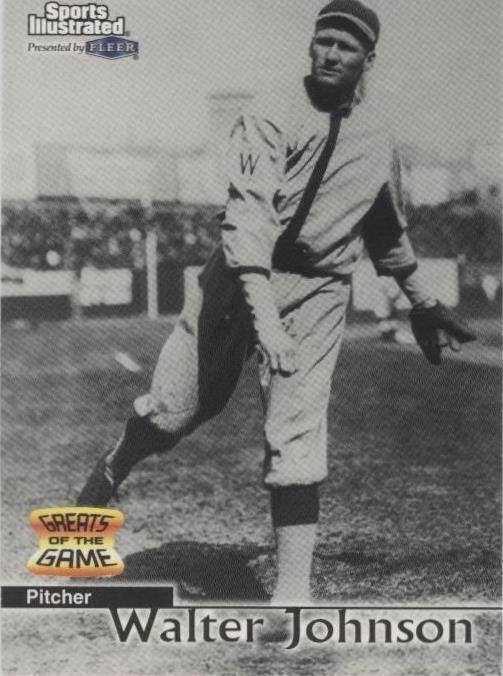 Fleer Sports Illustrated Greats of the Game 1999 - Walter Johnson #70
