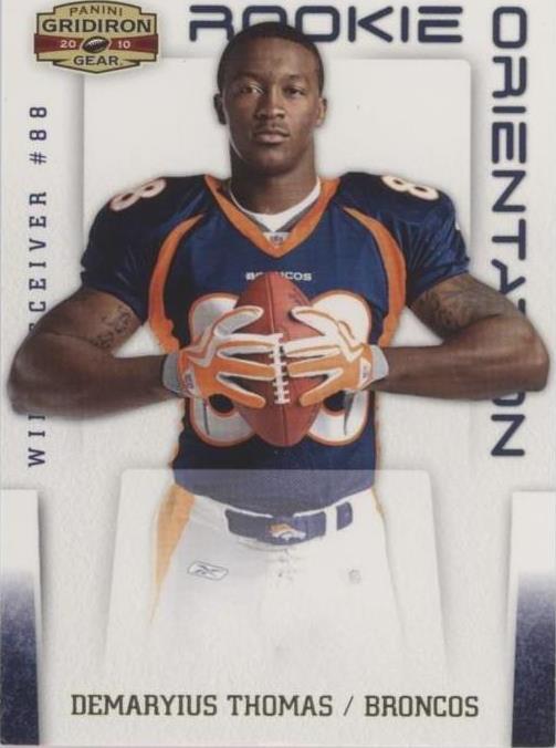 2010 Panini Gridiron Gear Rookie Orientation Gold 1 Demaryius Thomas