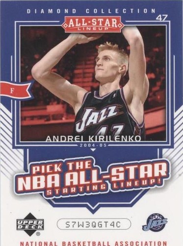 2004-05 Upper Deck All-Star Lineup - Andrei Kirilenko #AS24