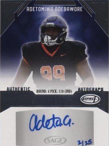 2023 Sage Aspire Adetomiwa Adebawore #ASP-AA