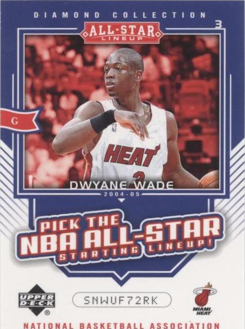 2004-05 Upper Deck All-Star Lineup - Dwyane Wade #AS15 for
